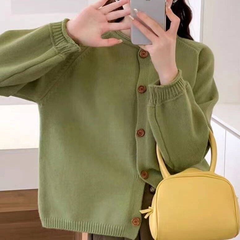 Damen Strickjacke mit asymmetrischem Schnitt und großzügigen Ballonärmeln WW