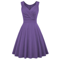 Damen A-Linien Kleid mit elegantem Wickeldesign und taillierter Silhouette WW