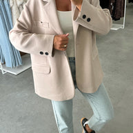 Damen Oversize Blazer mit klassischem Schnitt