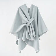 Damen Luxuriöser Oversize Poncho aus hochwertigem Mischgewebe WW