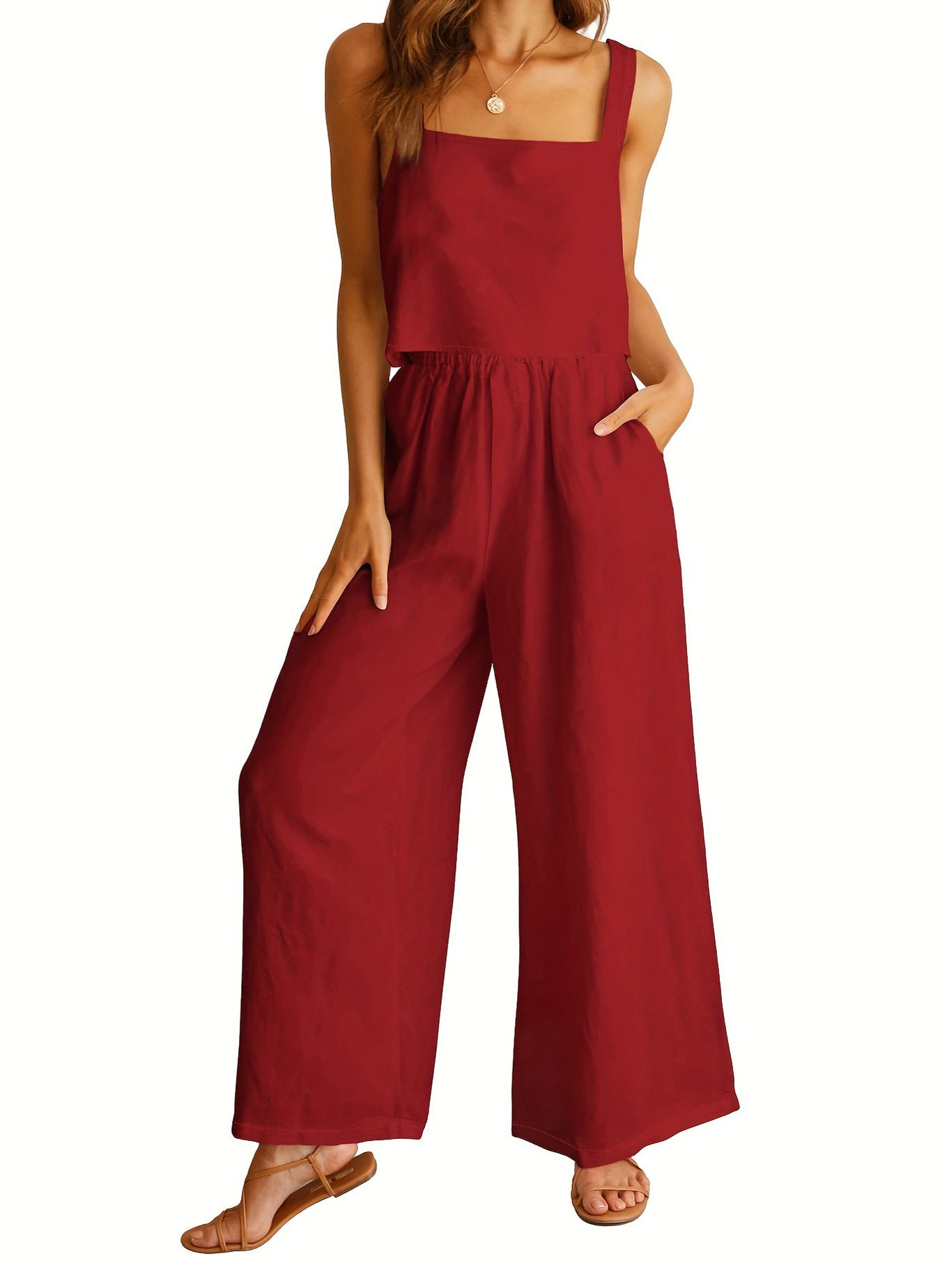 Damen Weitgeschnittene Jumpsuit WW