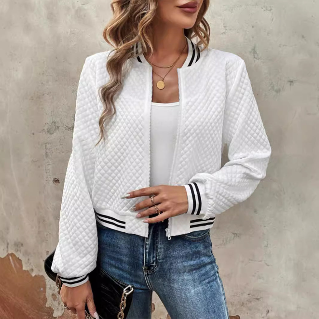 Damen leichte Steppjacke mit Sportstreifen WW