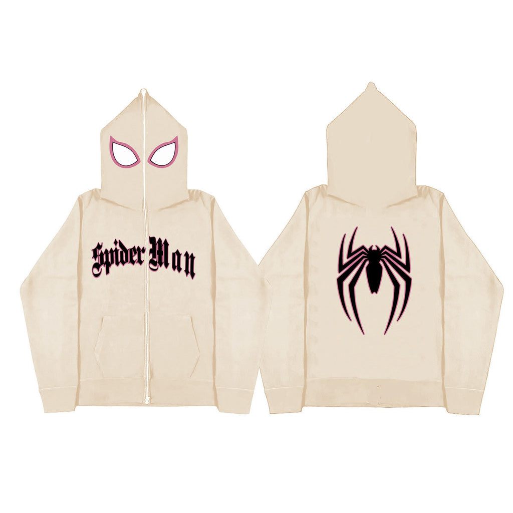 Damen Kapuzenjacke im Spider-Man Design mit auffälligem Grafikmotiv WW