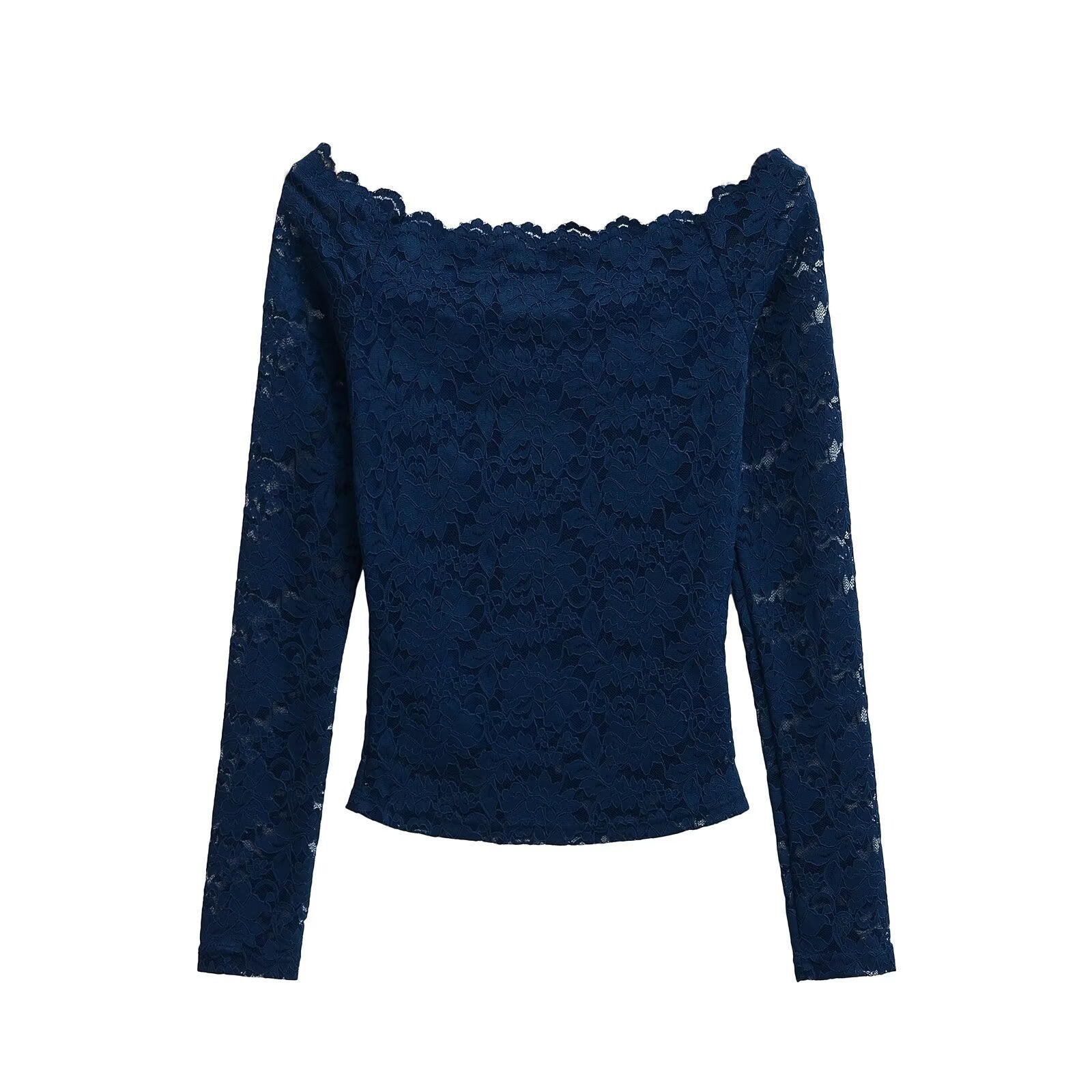 Damen Spitzenoberteil mit schickem Off-Shoulder-Ausschnitt WW