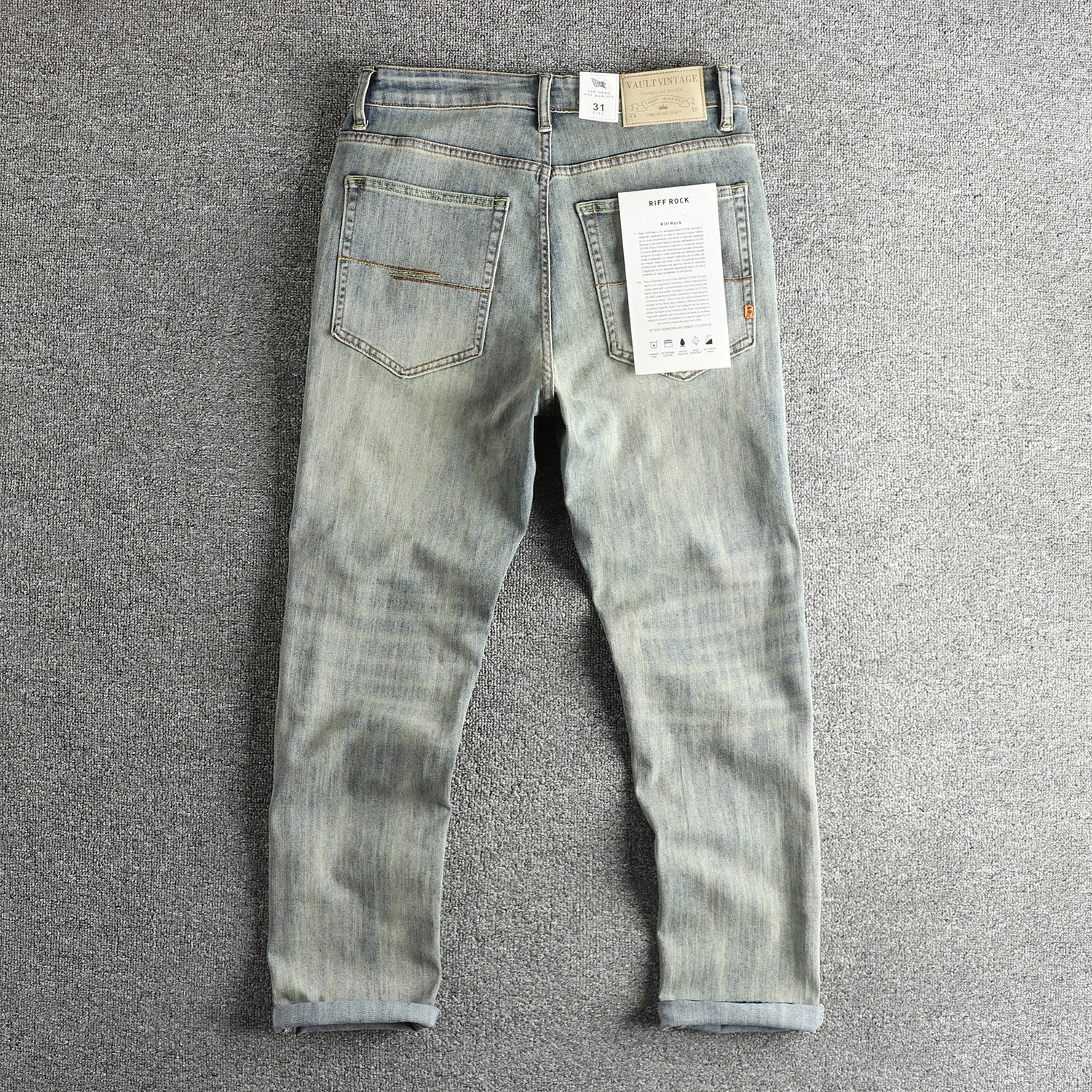 Damen Slim-Fit Jeans mit bequemer Passform und lässigem Vintage-Look WW