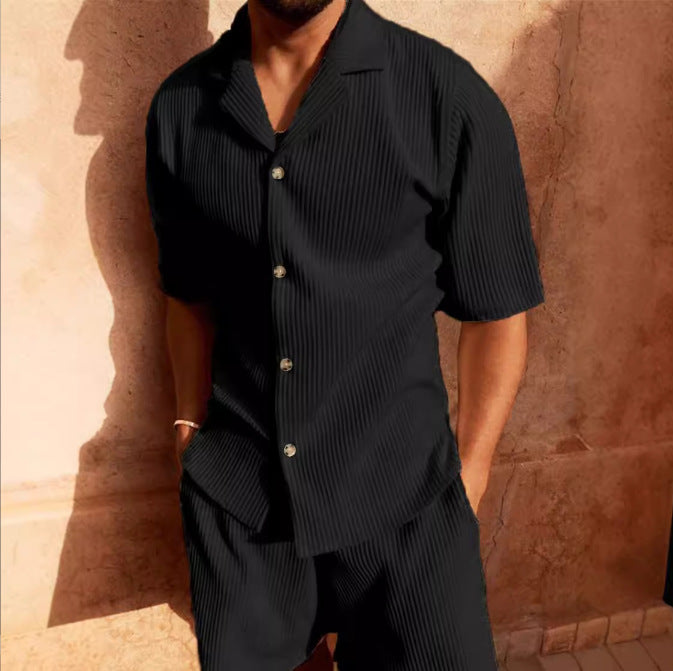 Herren Kurzarm Hemd und Shorts Set WW