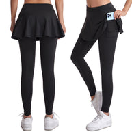 Damen Sportrock mit integrierten Leggings und praktischen Seitentaschen WW