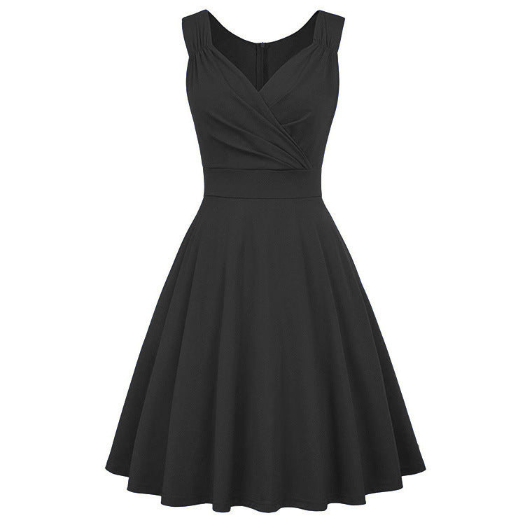 Damen A-Linien Kleid mit elegantem Wickeldesign und taillierter Silhouette WW