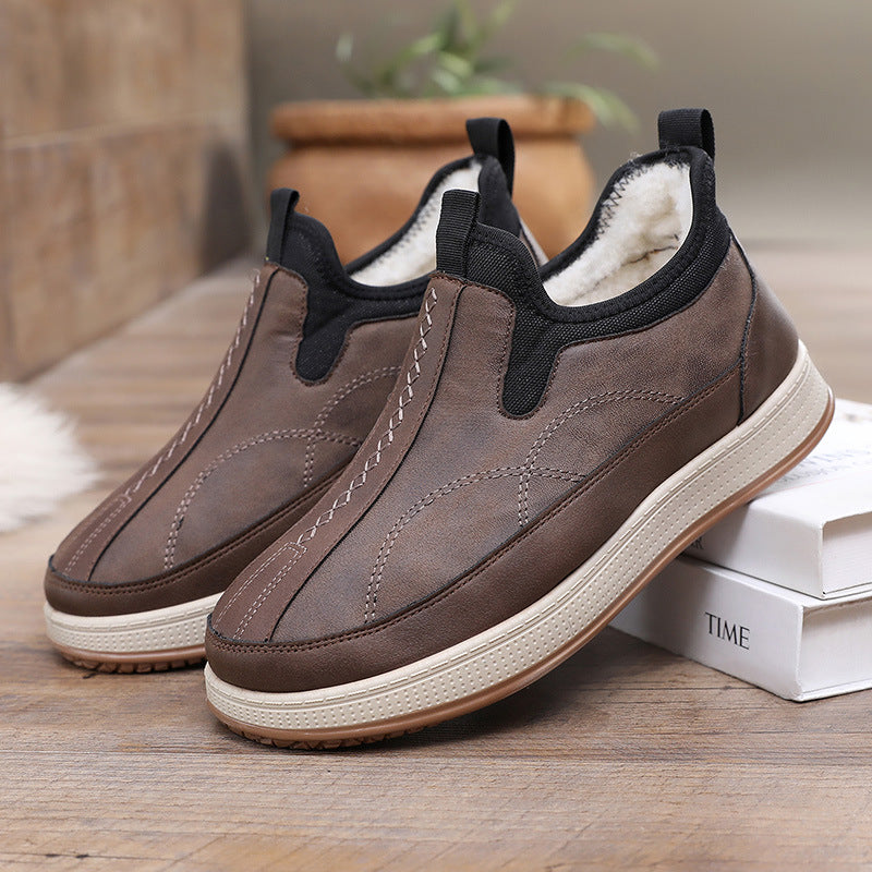 Damen Bequeme und stylische Warmfutter Slip-On Schuhe WW