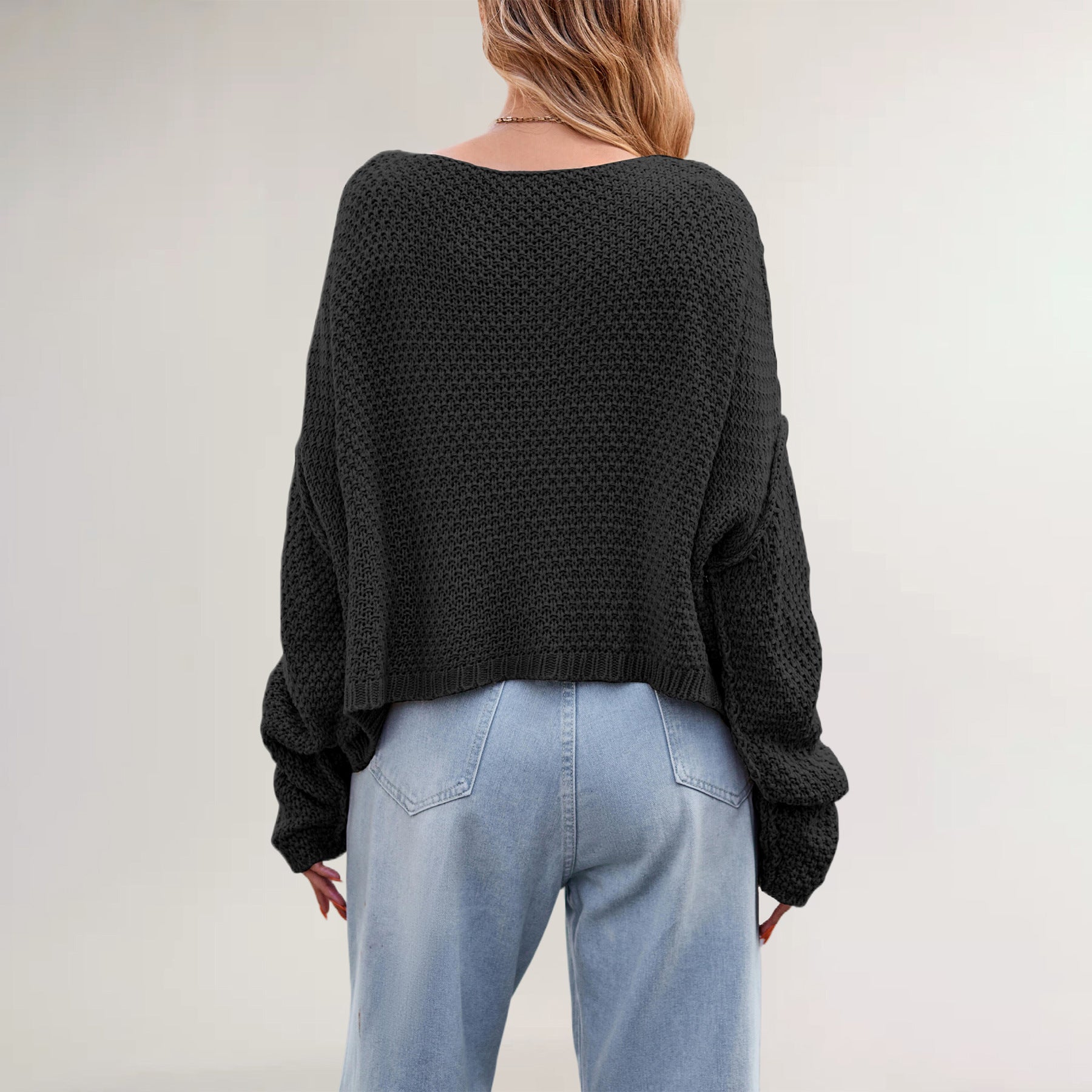 Damen Strickpullover mit strukturiertem Zopfmuster WW