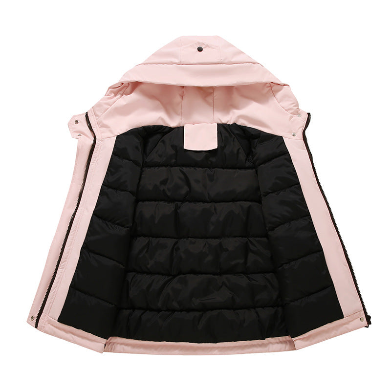 Damen Sportliche und funktionale Outdoor-Jacke mit Kapuze und zahlreichen Taschen WW