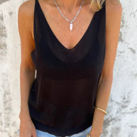 Damen Sleek V-Ausschnitt Stretch Tanktop WW