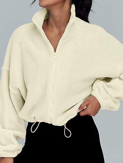 Damen Übergangsjacke mit hohem Kragen und lockerer Passform WW