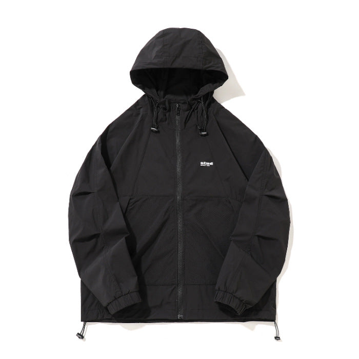 Herren Funktionsjacke mit belüftetem Design und verstellbarem Kragen WW