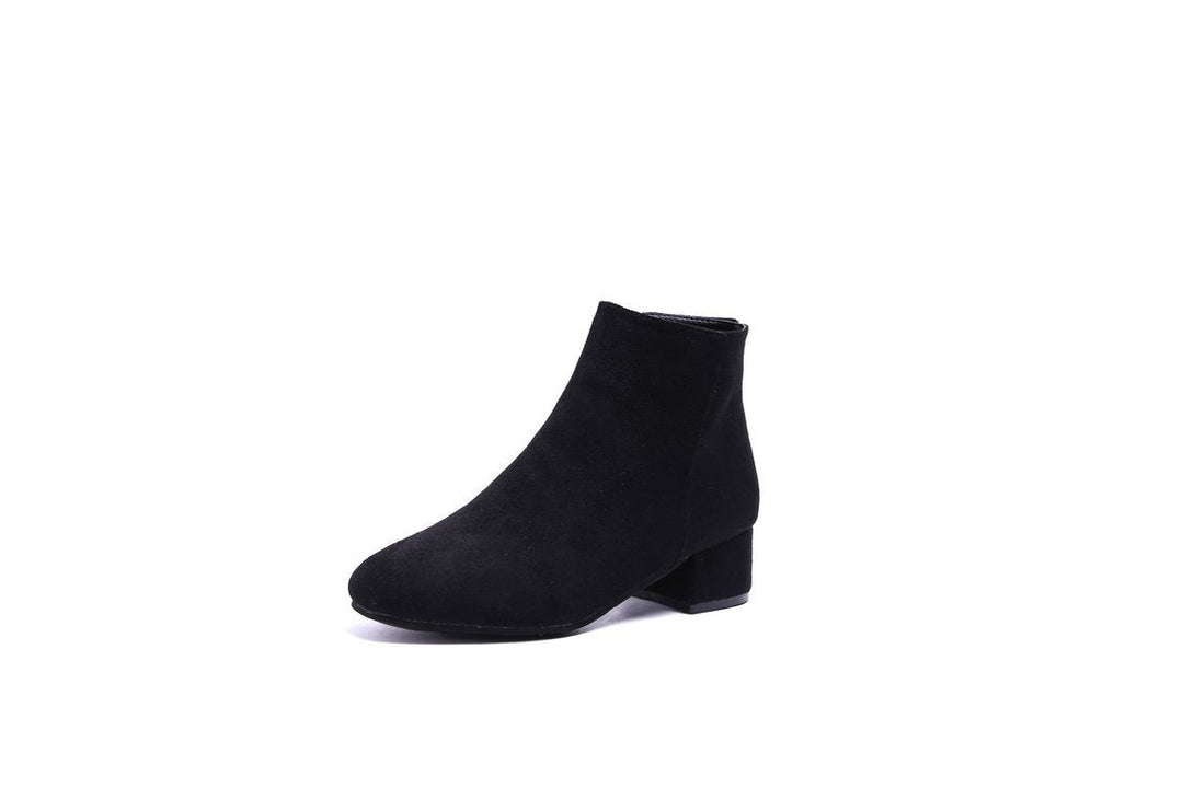 Damen Ankle-Boots mit modernem, minimalistischem Design und komfortablem Blockabsatz W&W Mode