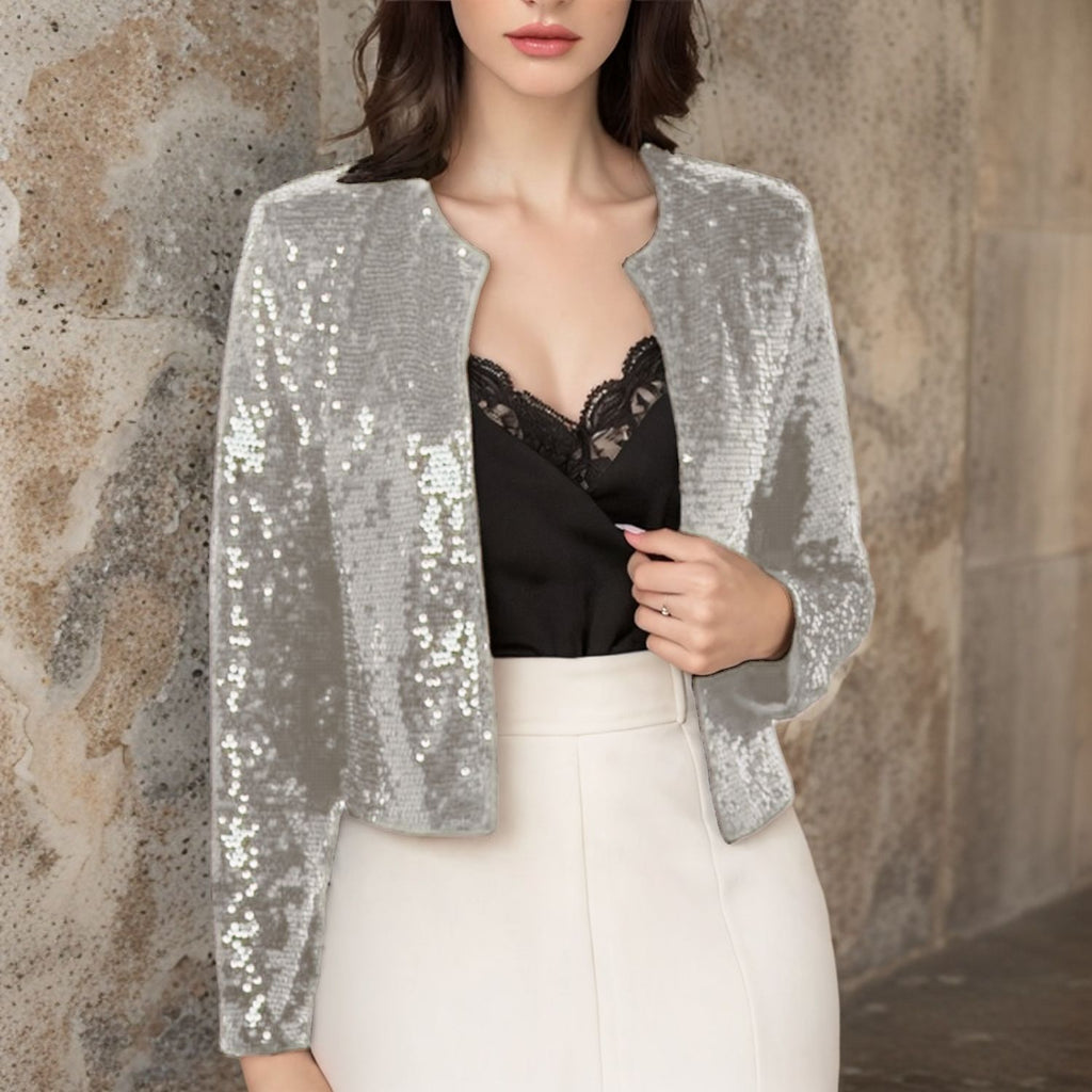 Damen Paillettenjacke im modernen Schnitt WW