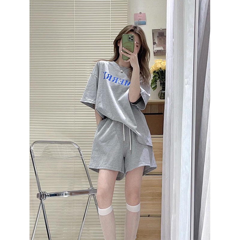 Frau Casual Grafik Lounge Set WW