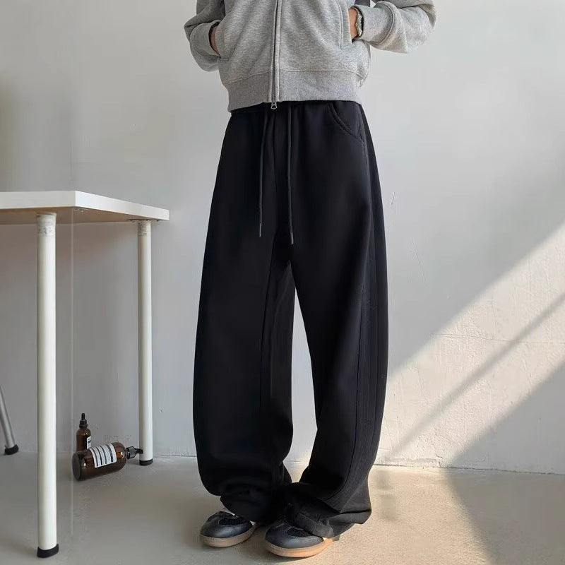 Herren Bequeme Relaxed Fit Sweatpants mit elastischem Bund und praktischen Taschen WW