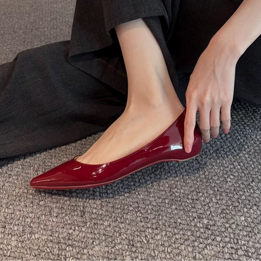 Damen elegante spitze Ballerinas WW