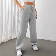 Damen Bequeme Freizeithose mit weitem Bein WW