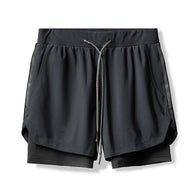 Damen Sportliche Flexibler Laufshorts mit Innenhose WW