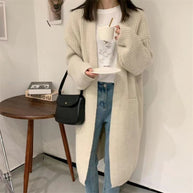 Damen Strickcardigan mit lockerer Silhouette und tiefen Taschen WW