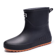 Damen modische Gummistiefel mit rutschfester Sohle und Komfort-Innenausstattung WW