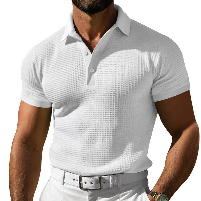 Herren strukturierte Poloshirt mit modernem Design WW