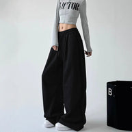 Damen Bequeme und lässige weite Jogginghose WW