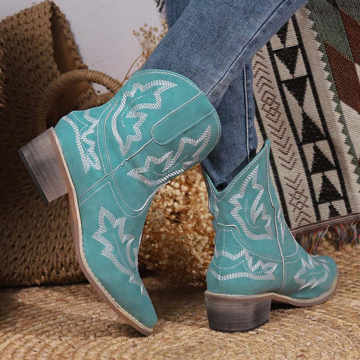 W&W Mode | Vintage Bestickte Stiefel