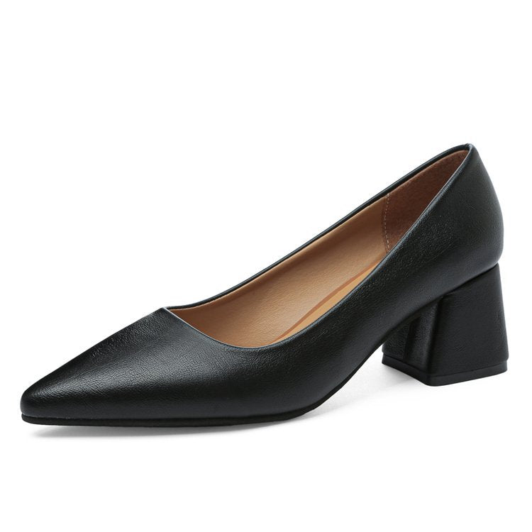 Damen elegante Blockabsatz-Pumps W&W