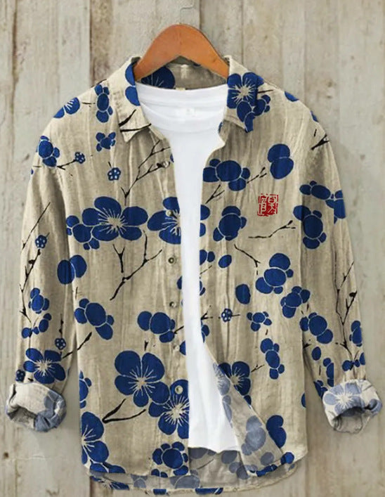 WW | Japanisches Hemd Aus Leinenmix