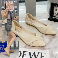 Damen Ballerinas mit eleganter Knoten-Details und rutschfester Sohle W&W