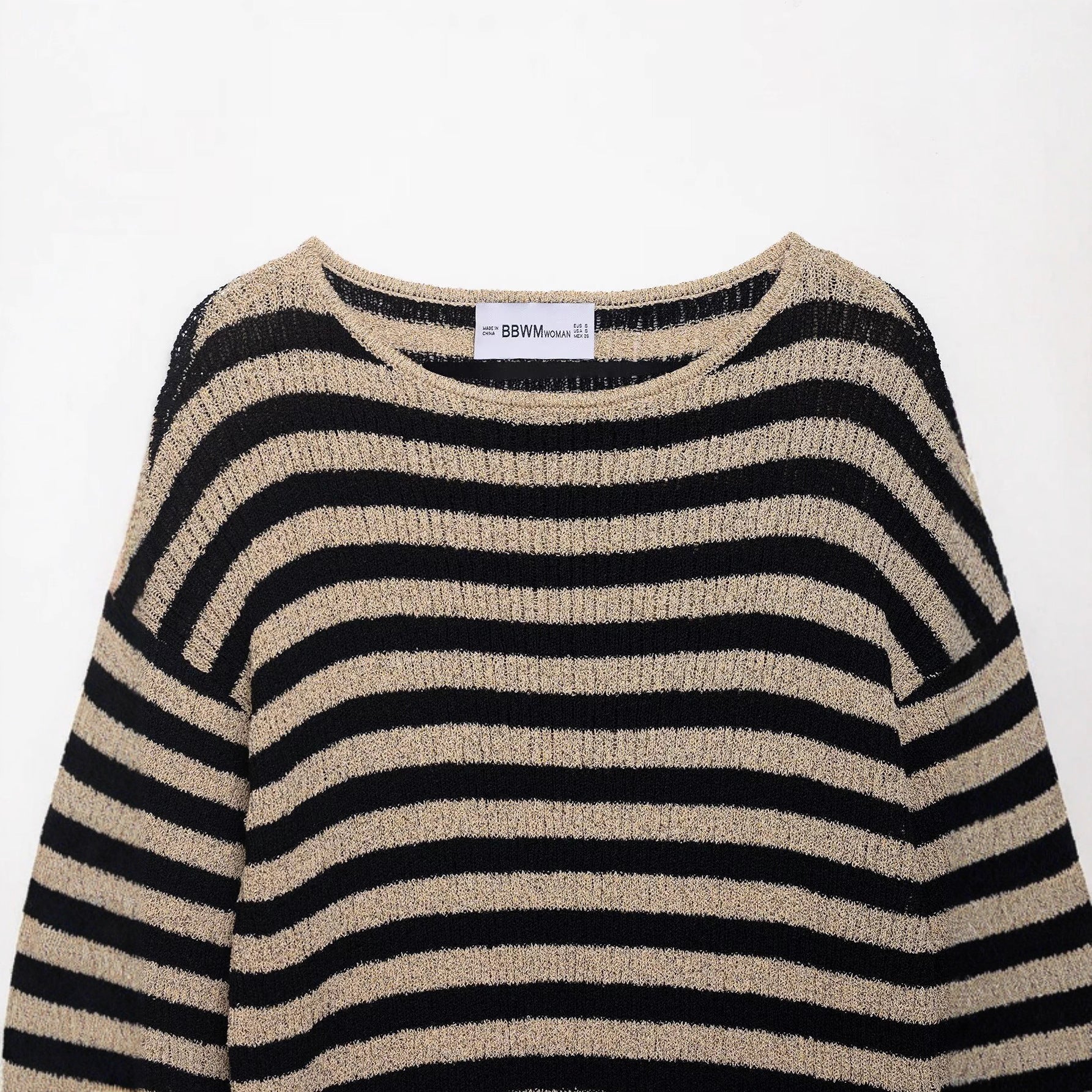 Damen Strickpullover mit stilvollem Streifendessin und weichem Material WW
