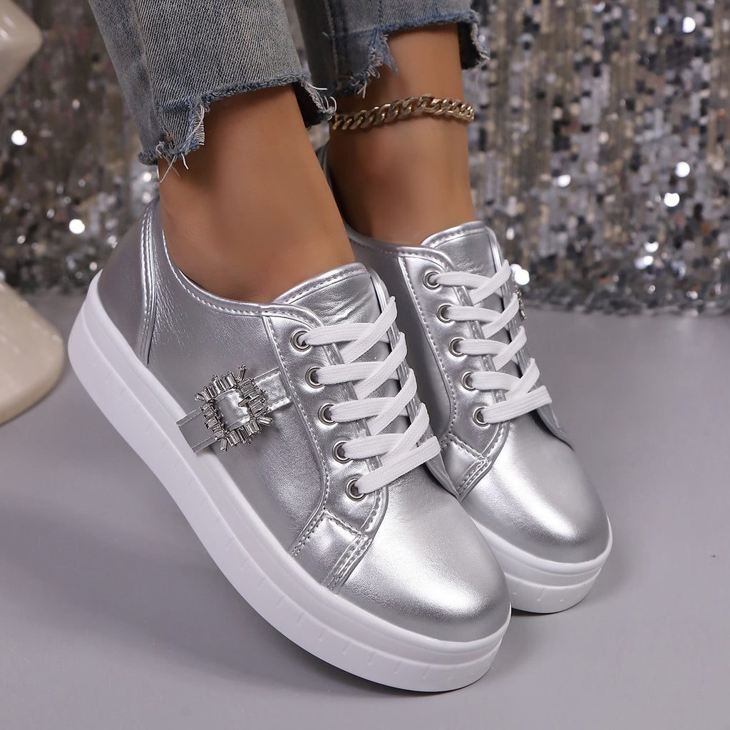 Damen Mode Plattform Sneaker WW