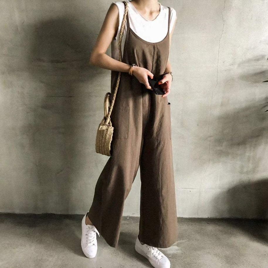 Damen Latzhose im lässigen Stil mit verstellbaren Trägern und großem Komfort WW