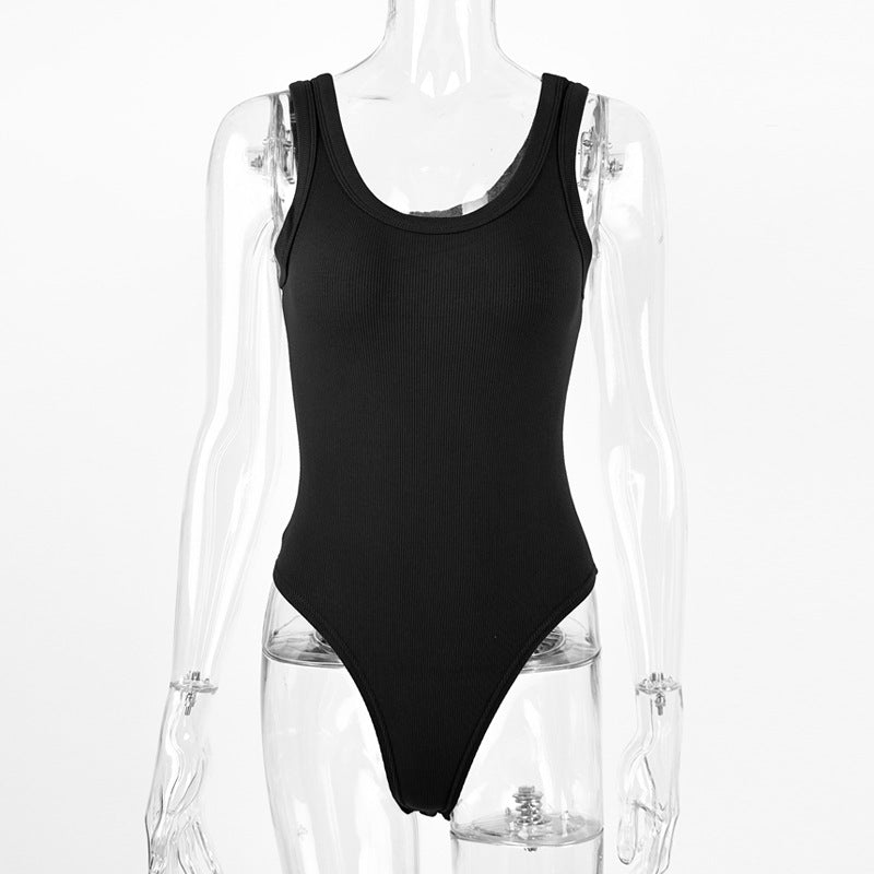 Damen Sportlicher Body mit hochgeschlossenem Design und feinripp Struktur WW