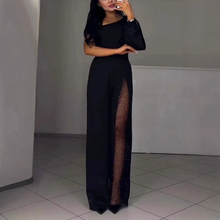 W&W Mode | Sexy einseitiger High-Slit-Jumpsuit