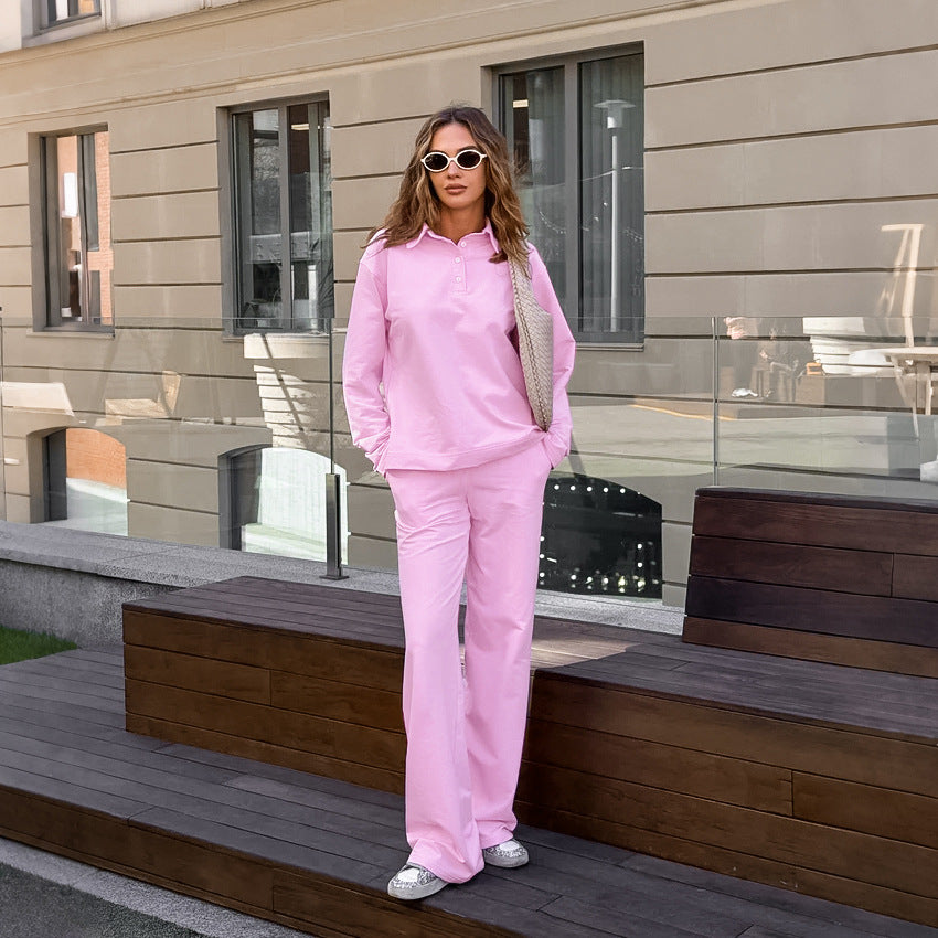 Damen Bequemes Sweatpants-Set mit lässigem Schnitt WW
