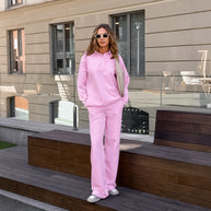 Damen Bequemes Sweatpants-Set mit lässigem Schnitt WW