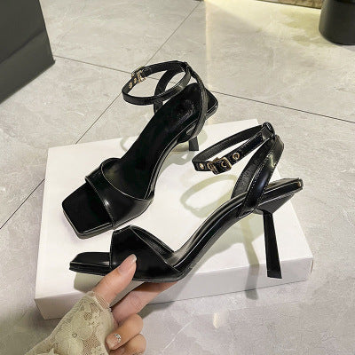 Damen Elegante Slingback Sandalen mit modischem Blockabsatz WW