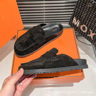 Damen Slipper mit weichem Wildleder und anatomischer Fußbettung WW