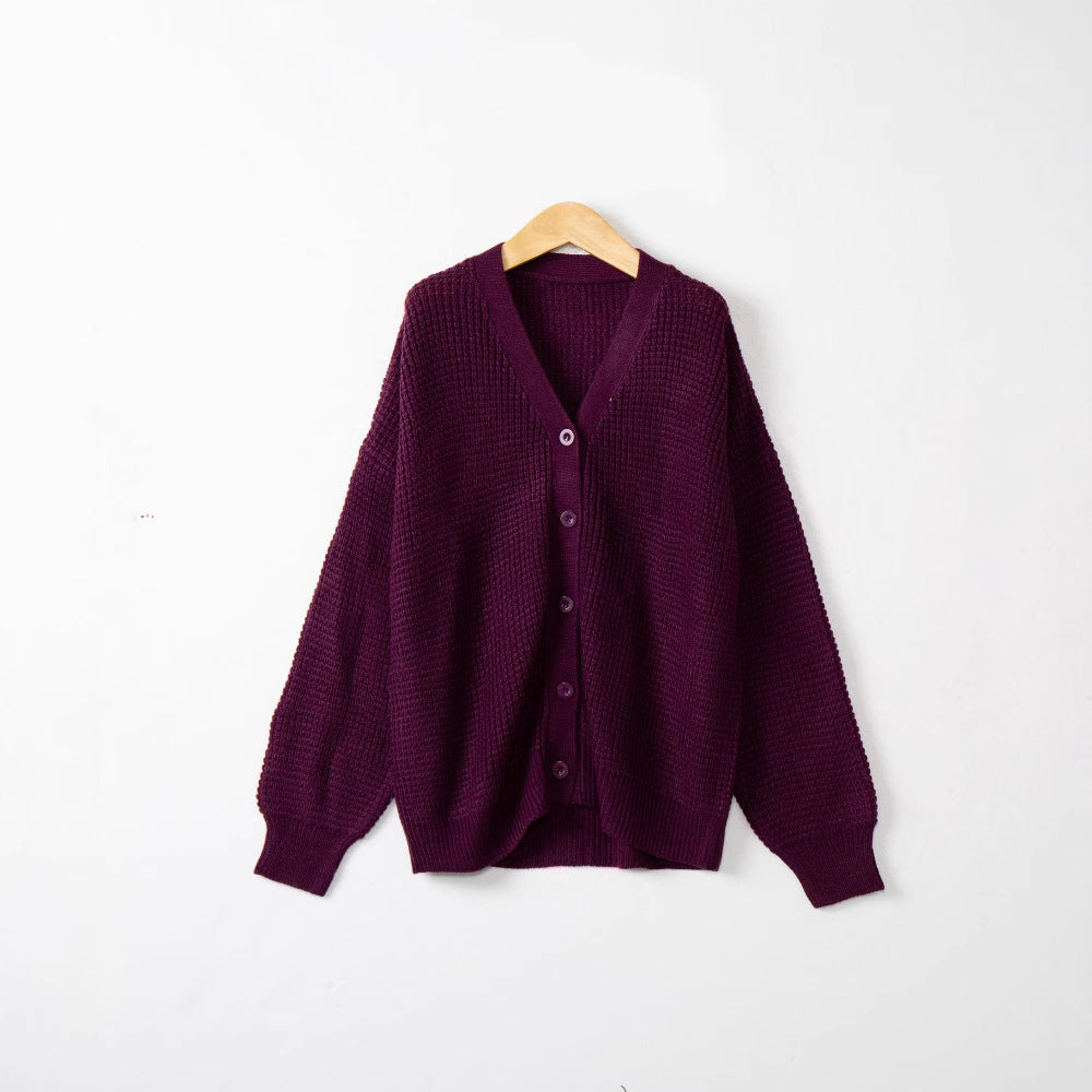 Damen Strickjacke mit strukturiertem Muster und praktischen Knopfdetails WW