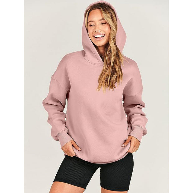Damen bequeme Kapuzen-Sweatshirt WW