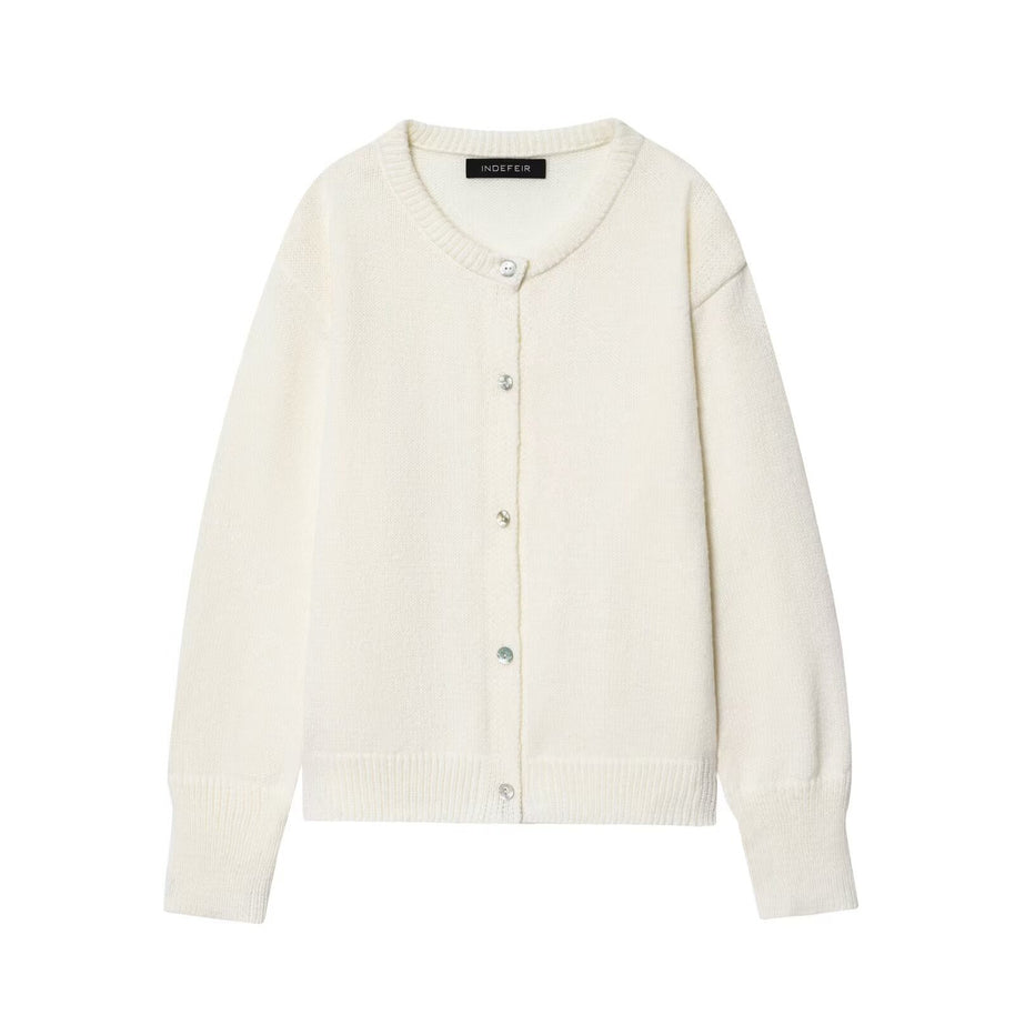 Damen Strickjacke mit Knopfdesign und gemütlichem Schnitt WW