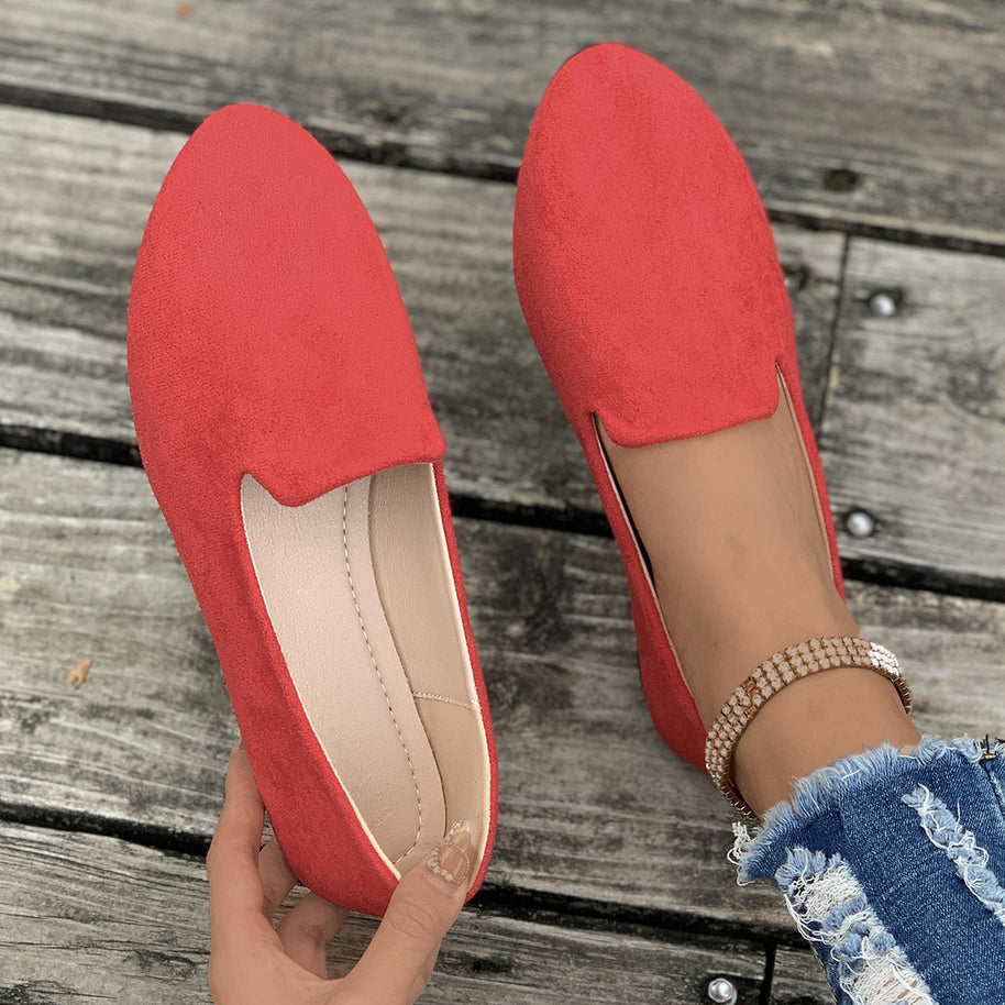 Damen bequeme Slipper im eleganten Design mit weicher Oberflächenstruktur WW