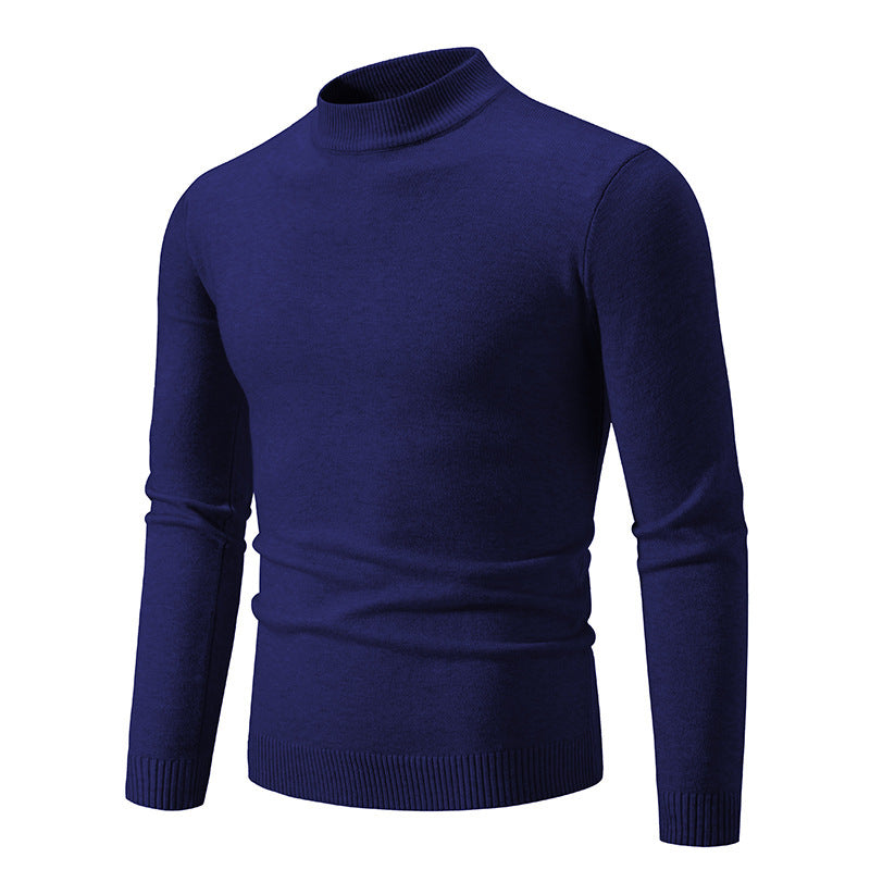 Herren Rollkragenpullover aus weichem Strickmaterial WW