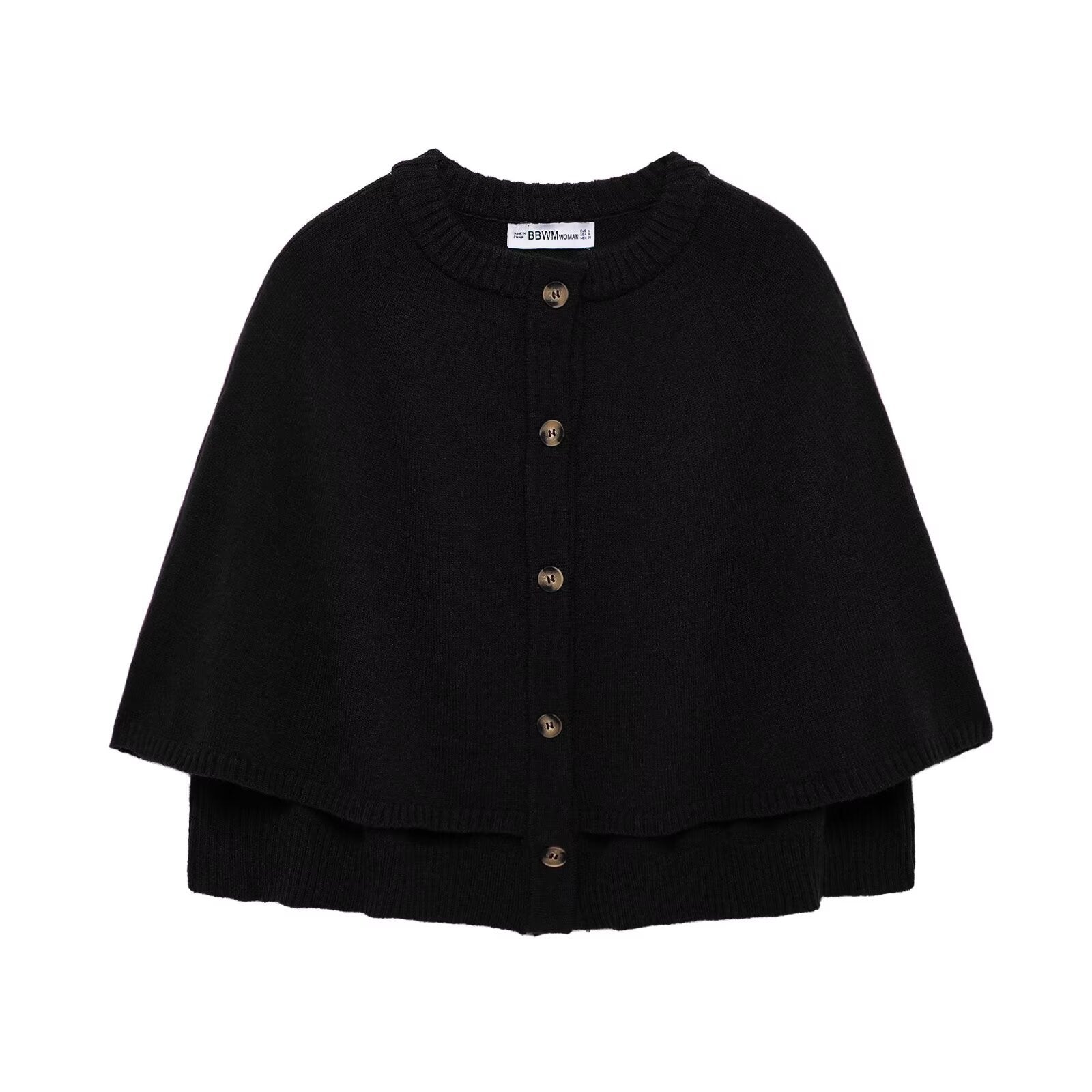 Damen Strick Poncho WW