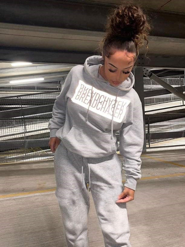 Damen Sportliches Freizeit-Sweatshirt und Jogginghose Set mit praktischem Kängurutaschen-Design WW