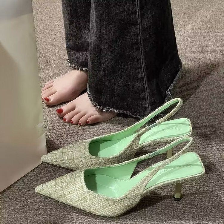Damen Slingback-Pumps mit elegantem spitz zulaufendem Design und komfortablem Absatz WW
